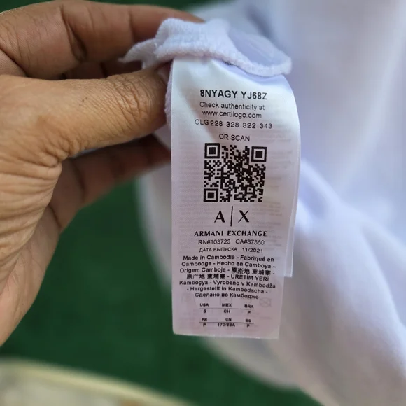 Armani Exchange White Midi Dress 333 - Picture 8 of 13